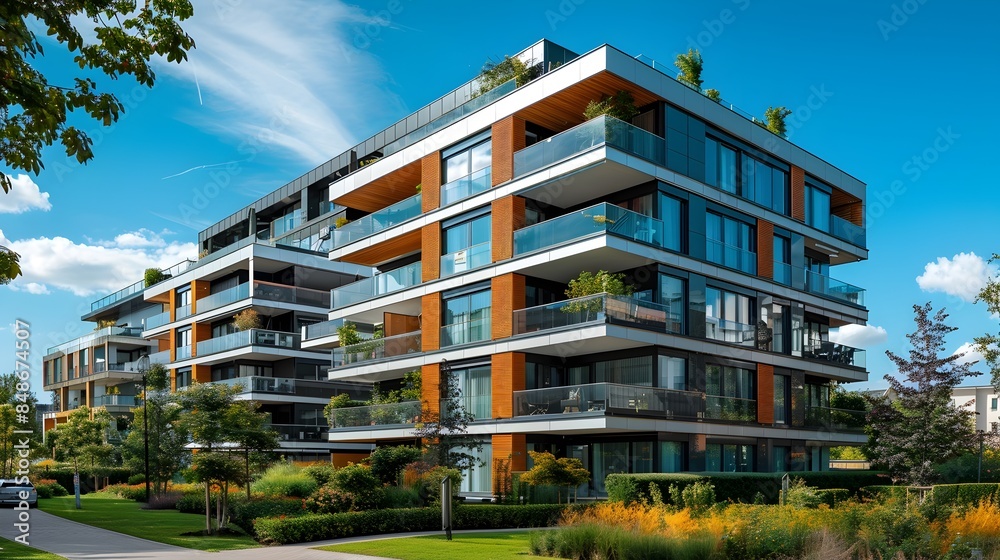 Modernes Mehrfamilienhaus, Portfoliologik